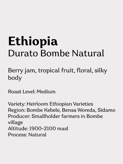 Ethiopia Durato Bombe Natural
