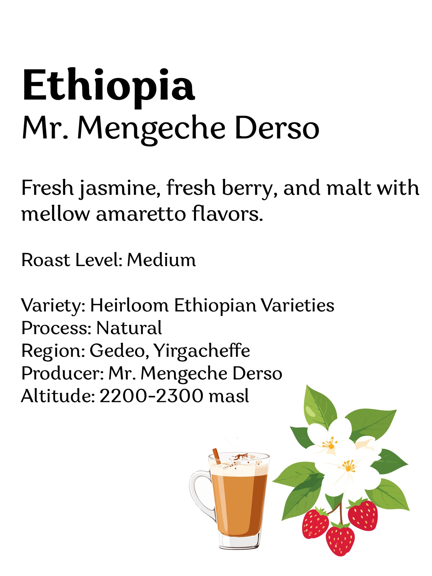 Ethiopia Mr. Mengeche Derso Natural - Wadi Coffee Roasters