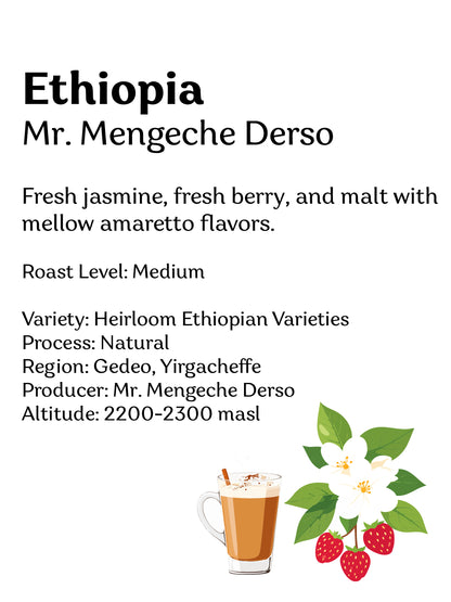 Ethiopia Mr. Mengeche Derso Natural - Wadi Coffee Roasters