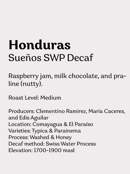 Honduras Sueños Decaf