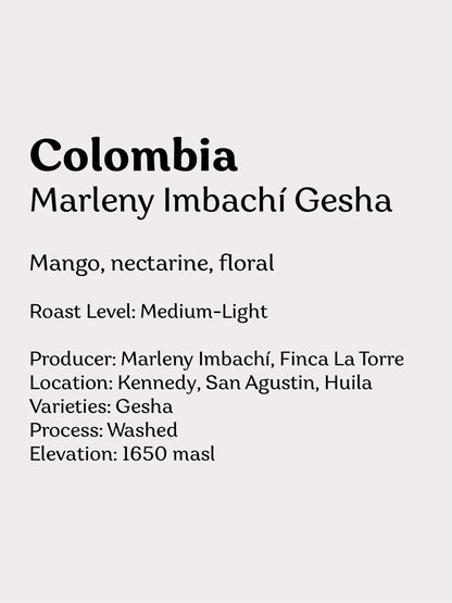 Colombia Marleny Imbachí Gesha