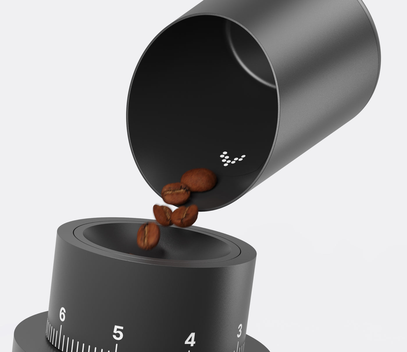 SUBMINIMAL SUBSCALE DIGITAL COFFEE DOSING CUP